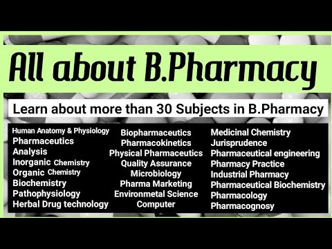 A Career In B.Pharmacy | B.pharmacy Course Details - Important Subjects ...