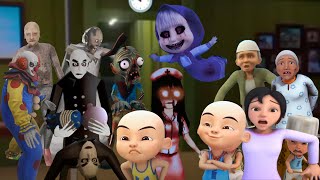 Upin Ipin Hantu Labubu, Masha, Poppy Playtime, Tayo Zombie Bus, Nurse crawling, Chucky doll, Granny