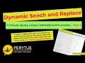 Let's explore how Power Query List function helps to clean the data - Partial Search and Replace