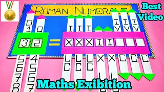 Roman Numerals 1 to 100#roman numbers model#mathsproject#withr.n.sir#maths #Exibition model#model👍