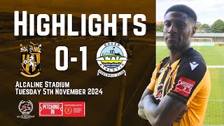 Highlights | Folkestone Invicta 0-1 Dover Athletic | Isthmian Premier Division | 5/11/24