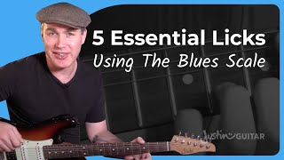 5 Essential Blues Licks on Guitar Using The Blue Scale