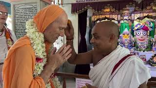 Sripada Bhakti Vikasa Swami  Arrives at Rajapur, Navadvipa, West Bengal, India