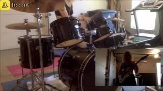 WHITE BOY- BIKINI KILL DRUM + GUITAR COVER