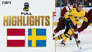 Sweden vs. Latvia FULL HIGHLIGHTS -- 2024 World Junior Championship