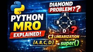 Python’s Diamond Problem Explained 🐍 | MRO Finally Makes Sense