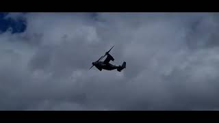 USAF Boeing Osprey at Glasgow Airport 25/06/2022.