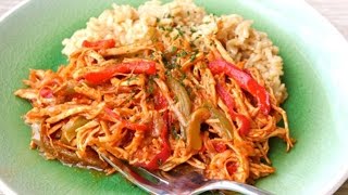 How To Make: Ropa Vieja de Pollo con espaguetti Cuban Style (Shredded Chicken and Spaghetti)