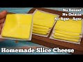 How to Make SLICE CHEESE at Home/ American Cheese