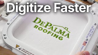 How to Digitize Logos FAST for Machine Embroidery!