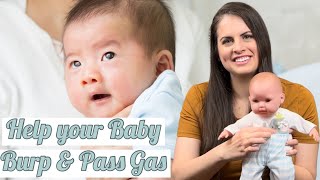 HOW TO BURP A NEWBORN BABY & RELIEVE GAS IN INFANTS| First time Mom: Newborn Burping Tips