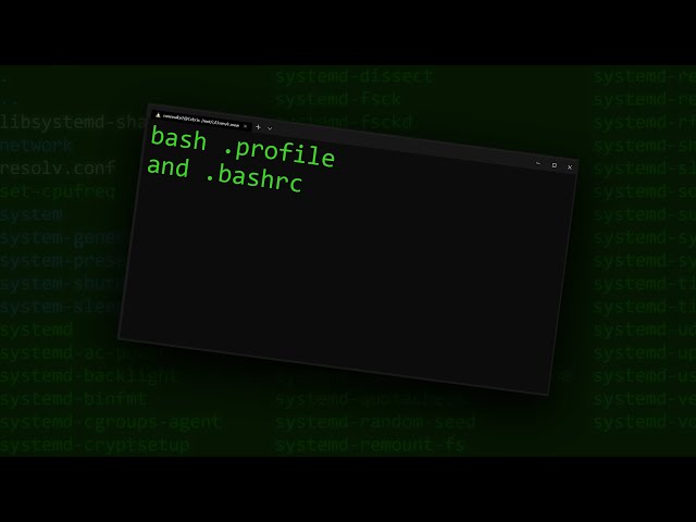 Learning Centos Linux Bashrc And Bashprofile Differences Bash