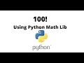 Factorial of Big Numbers Using Python Math Library | Factorial Problems in Competitive Programming