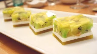 Agar Jelly Fruit Cake Recipe/ របៀបធ្វើសារាយផ្លែឈើ