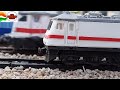 heavy railway traffic busy line of indian railways toy train ho scale model