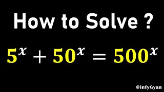 A Tricky Exponential Equation: Step-by-Step Solutions