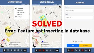 Solved - Error "Feature not inserting into database"