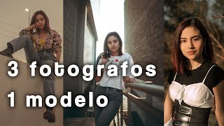 3 fotógrafos 1 modelo | Andres Silva