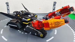 LEGO Experimental Batmobile and Fire Truck, Police Car, Excavator Toy Transforming Cars For Kids