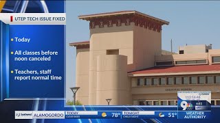Technology issue cancels all UTEP classes before noon Thursday