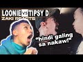 𝐙𝐚𝐤𝐢 𝐑𝐞𝐚𝐜𝐭𝐬 - Loonie vs Tipsy D | Si Loonie puro lang multi?