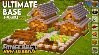 Minecraft: How to Build an Ultimate Survival Base | 2 Player House
