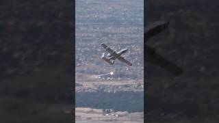 Turn and Burn! A-10の対地攻撃デモを山から撮ったら目線の下だった