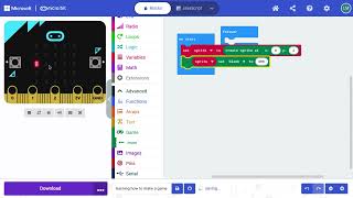 how to make a sprite in makecode microbit