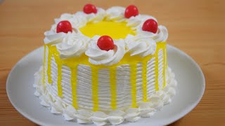 Eggless Pineapple Cake | Pineapple Pastry Cake | Pineapple Cake