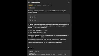 Decode Ways | Dynamic Programming | LEETCODE 91 | Geeksforgeeks