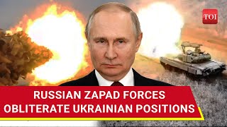 Putin's Forces Destroy Ukrainian Positions, NATO Weapons With Direct Hit From Zapad Tank | Watch