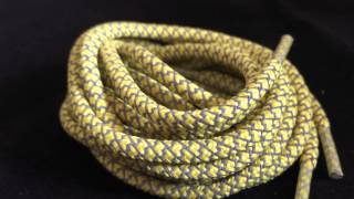 A Closer Look - 3M Reflective Rope Yellow Shoelaces by Slickieslace