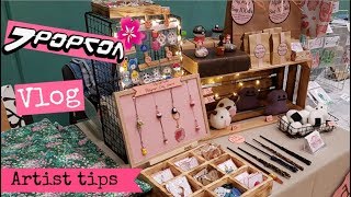 Artist Alley Table J-popcon 2018 - Artist Alley vlog