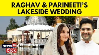 Raghav Chadha Parineeti Chopra Wedding |Baraatis Arrive From Boat At Raghav Parineeti Marriage| N18V