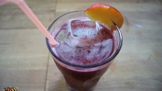 Brombeer Pfirsich Shake - Rezept und Anleitung - Natürlich Lecker