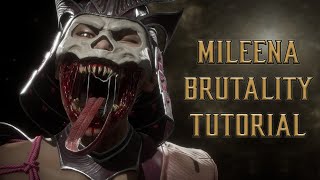 Mileena Brutality Tutorial for Mortal Kombat 11 - (2022 Complete Edition) - Kombat TIps