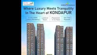 Luxury Apartments For Sale In Hyderabad : Vrindavan @ Kondapur #Shorts #hyderabad #youtubeshorts