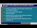 Multiple teens arrested for stealing vehicle