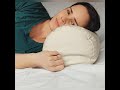 sleeping on your side with a comfyneck buckwheat hull pillow