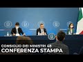 Conferenza stampa del Presidente Draghi con i Ministri Gelmini e Speranza