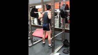 Squat 315lb x 3 (143kg)