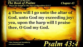 The Book of Psalms | Psalm 43 | Bible Book #19 | The Holy Bible KJV Read Along Audio/Video/Text