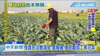 20181204中天新聞　聽政府的改種青花菜　農民嘆：僅打平成本