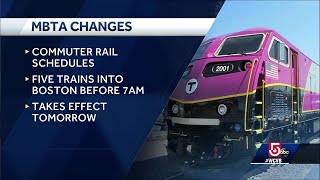 MBTA announces service changes to help essential workers