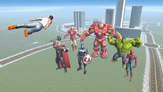 Franklin Play Avengers Mode in Indian Bike Driving 3D