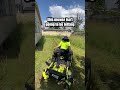 ryobi 80v ride on vs overgrown grass