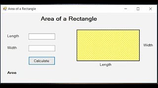 Visual Basic Tutorial - Area of a Rectangle