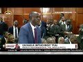 Danstan Omari says the Gachagua is afraid of this judge bench