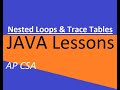 AP CSA Unit 4 Nested Loops and Trace Tables