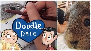 Drawing with our GUINEA PIGS | Doodle Date